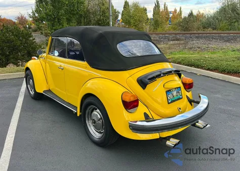 1979 Volkswagen Beetle Classic из США, поврежденный, VIN 1592000623